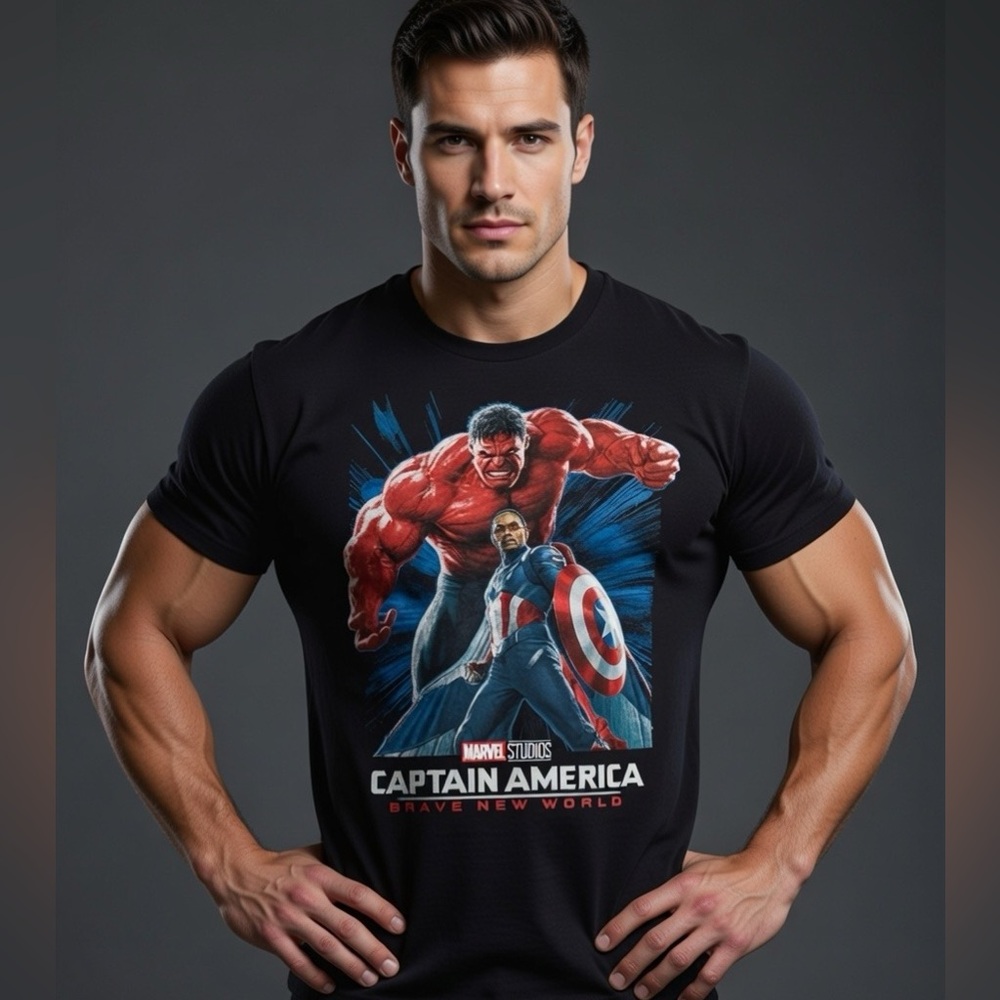 Captain America Brave New World Graphic Tee Shirt